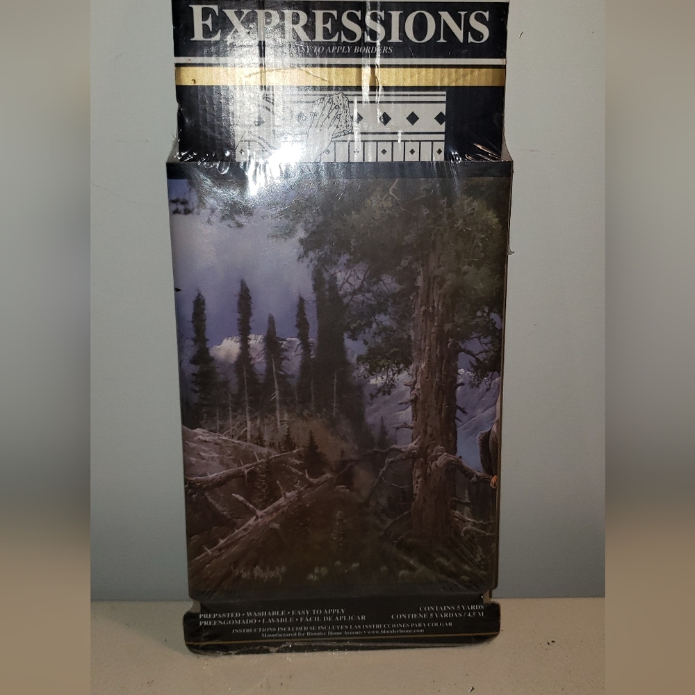 Misty Mountain Forest Wall Runner in Deep Greens